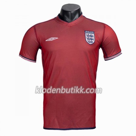 England Retro Borte Fotballdrakt 2002 Kortermet